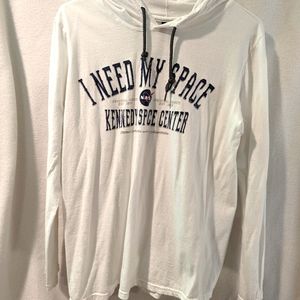 Anvil made NASA long sleeve hoodie